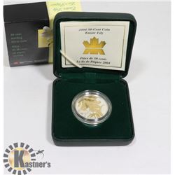 STERLING SILVER AND GOLD COIN EASTER LILY