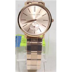 NEW MICHAEL KORS JARYN ROSE GOLD WATCH MSRP $331