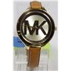 Image 1 : NEW MICHAEL KORS SLIM RUNWAY LEATHER STRAP WATCH