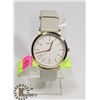 Image 1 : NEW DKNY MINETTA WHITE DIAL/BEIGE LEATHER BAND