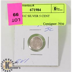 NEWF 1941C SILVER 5 CENT