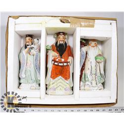 LOT OF 3 ASIAN THEMED FIGURES.