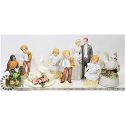 BOX OF ASSORTED FIGURINES