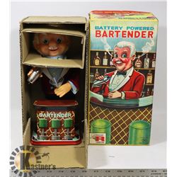 VINTAGE BATTERY POWERED BARTENDER IN BOX