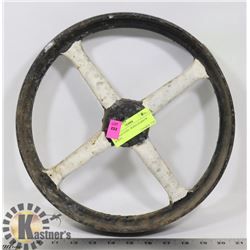 VINTAGE STEEL WHEELBARROW WHEEL