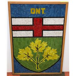 HANDMADE FOLK ART OF PROVINCIAL ONTARIO CREST