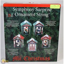 NEW SYMPHONY SURPRISE XMAS ORNAMENT STRING