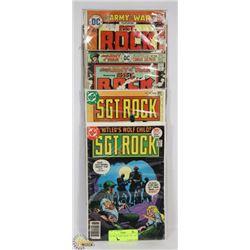SGT ROCK COMIC BOOKS  1975 - 1977