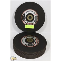 LOT OF 13 WALTER 9" GRINDING DISCS