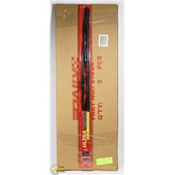 PACK OF 5 NEW ULTRA VISION 24" METAL WIPER BLADES