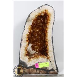 LARGE CITRINE GEODE.