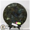 Image 1 : LARGE LABRADORITE PLATE WITH STAND.