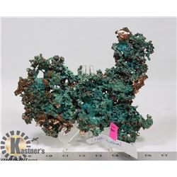 COPPER MINERAL ON STAND