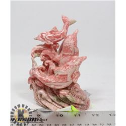 PINK DOLPHIN CARVED ROCK