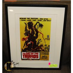 "THE DAY OF THE TRIFFIDS" FRAMED HORROR POSTER