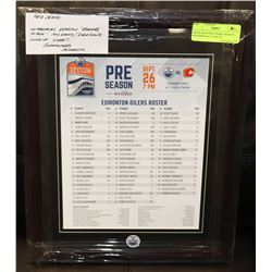 PRESEASON INAUGURAL SEASON ROGERS PLACE LINE UP