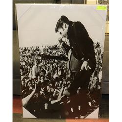 ELVIS ON STRETCHED CANVAS, 24 X 36