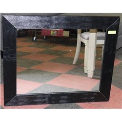 BLACK WOOD FRAMED MIRROR