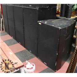GROUP OF 5 HIGH-OUTPUT EAW COMMERCIAL SPEAKERS