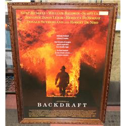 FRAMED BACKDRAFT MOVIE POSTER 31 X 43