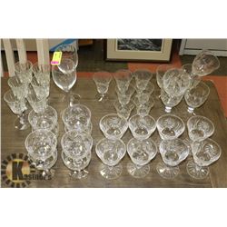 37PC CRYSTAL GLASS COLLECTION  - ON CHOICE