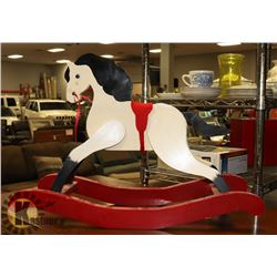 SMALL WOOD ROCKING HORSE