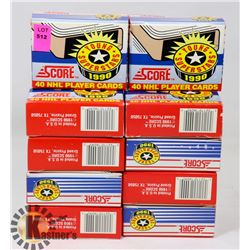 10 BOXES OF SCORE 1990 1-40 YOUNG SUPERSTARS NHL