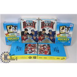 LOT OF 6 ASSORTED BOXES OF UNOPENED NHL CARDS