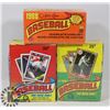 Image 1 : 3 BOXES OF UNOPENED 1988 AND UP BASEBALL CARDS