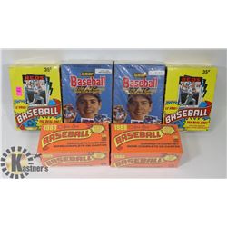 6 BOXES OF ASSORTED UNOPENED BASEBALL CARD PACKS