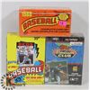Image 1 : 3 BOXES WITH UNOPENED PACKS OF TOPPS AND OPEE CHE