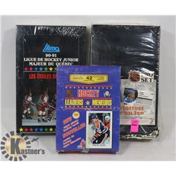3 BOXES OF ASSORTED UNOPENED PACKS OF NHL CARDS