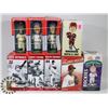 Image 1 : LOT OF 9 ASSORTED SPORTS BOBBLE HEADS.
