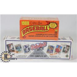 2 BOXES WITH UNOPENED PACKS OF 1988 OPEE CHEE