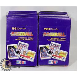 8 BOXES WITH UNOPENED PACKS OF 1991 OPEE CHEE