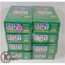 8 BOXES OF 1990 PRO SET UNOPENED PACKS OF NFL