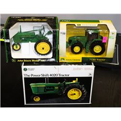 LOT OF 3 ASSORTED DIE CAST JOHN DEERE TRACTOR
