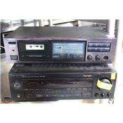 2 ONKYO STEREO COMPONENTS - AS IS.