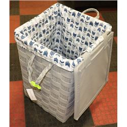 NEW SHEFFIELD HOME CLOTHS HAMPER W/LID