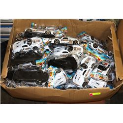 LARGE BOX OF TOY POLICE CARS
