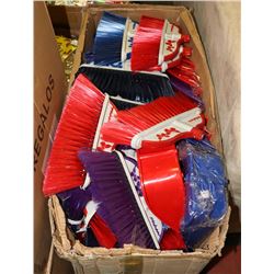 BOX OF NEW FLOOR SWEEPERS-NO HANDLES