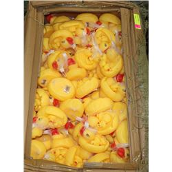 LARGE BOX OF RUBBER DUCKIE SETS