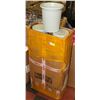 Image 1 : BOX OF NEW PLASTIC WASTE BINS