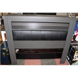 QUEEN SIZE BOOKSHELF HEADBOARD AS IS