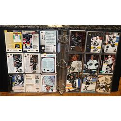 BINDER OF ASSORTED GRETZKY CARDS.