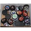 Image 1 : BOX OF ASSORTED HOCKEY PUCKS AND UPPER DECK