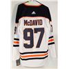 Image 1 : NEW LARGE OILERS AWAY JERSEY WHITE #97 MCDAVID.