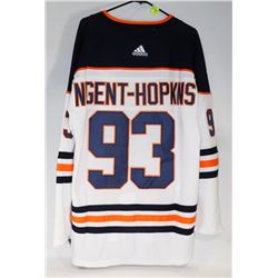 NEW LARGE OILERS AWAY JERSEY #93 NUGENT-HOPKINS
