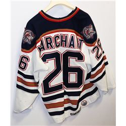 EDMNTON OILERS MARCHANT JERSERY SZ MED