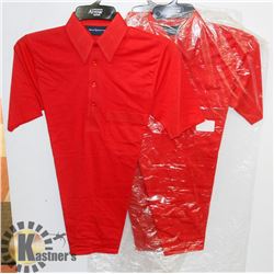 LOT OF 3 NEW RED ARROW GOLF SHIRTS